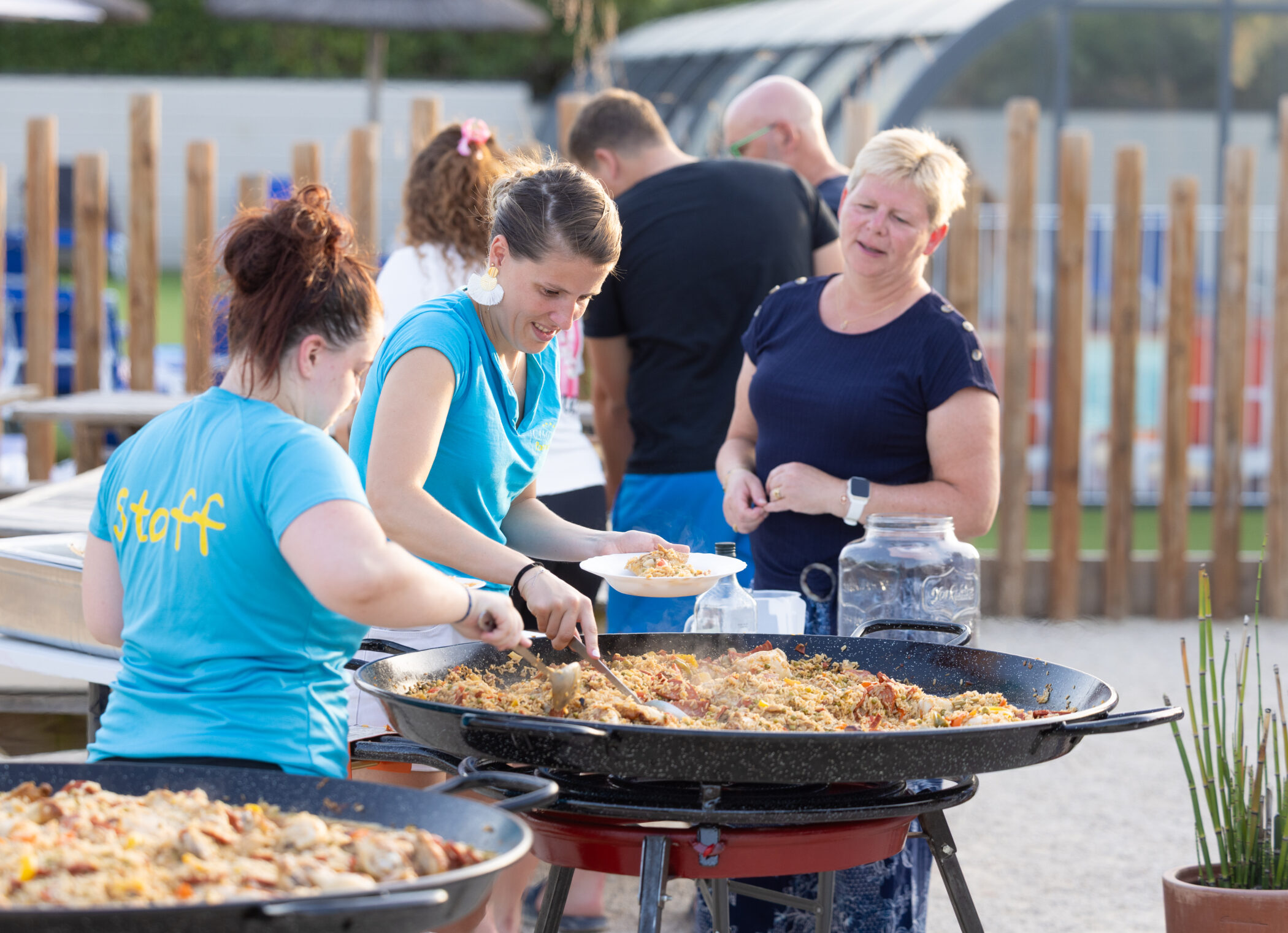 dinner evening at the campsite in Vendée, 20 minutes from Puy du Fou