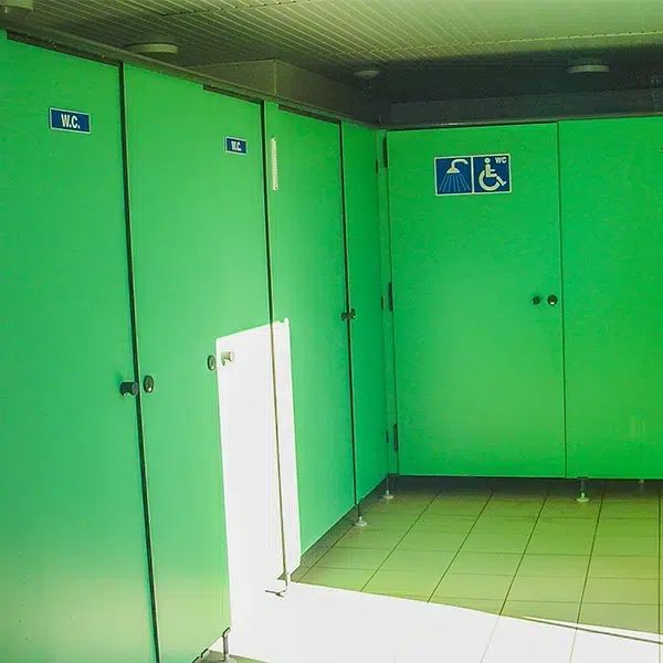 communal toilet blocks