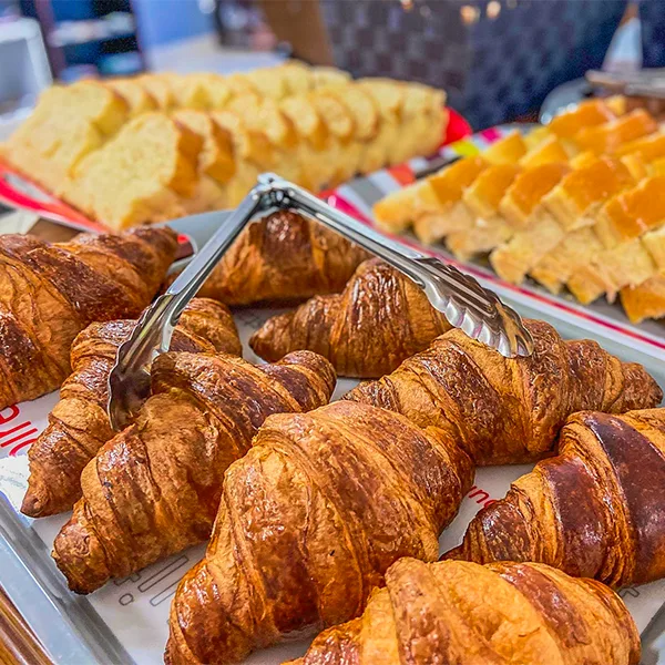 pastry platter at camping la motte