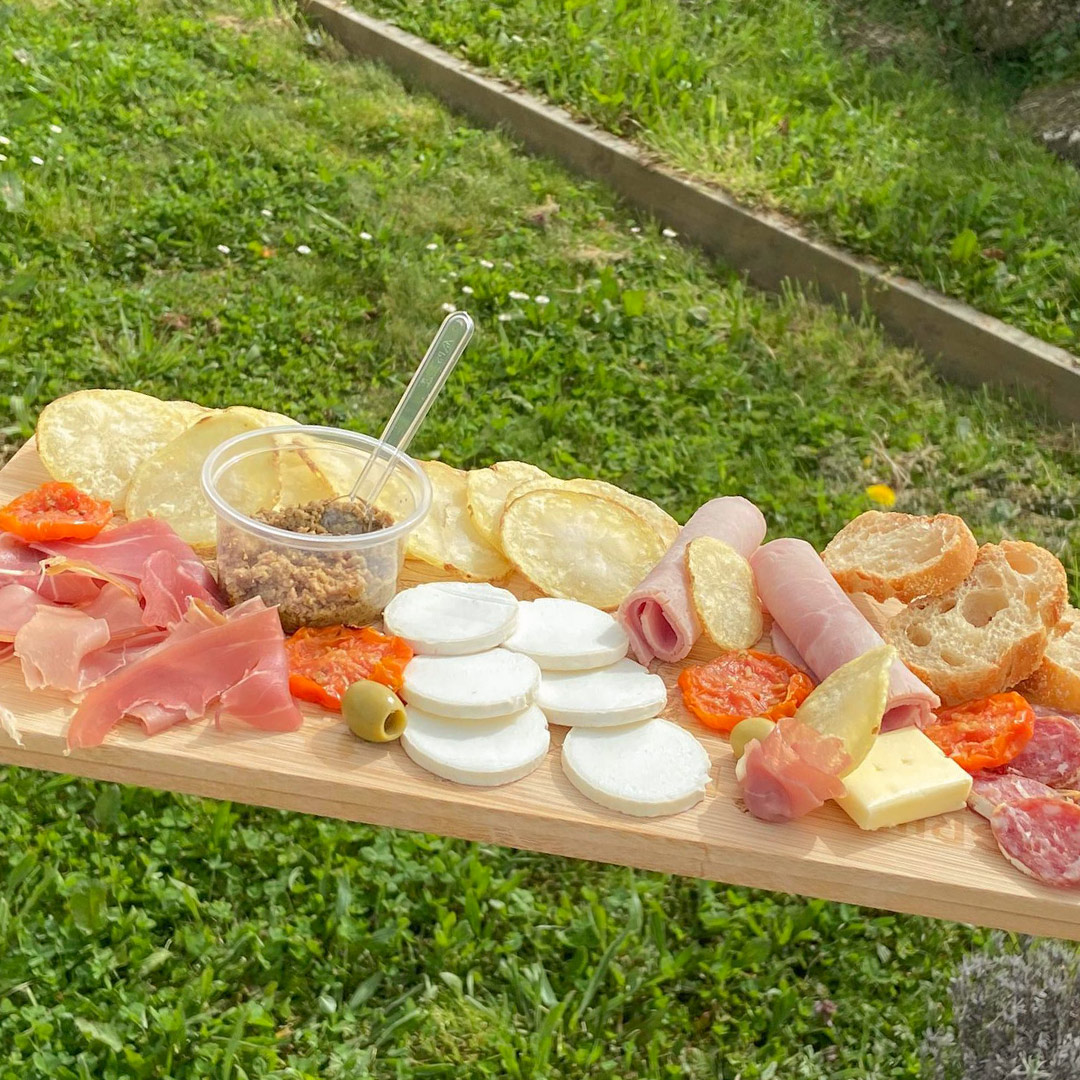 sharing platter camping la motte