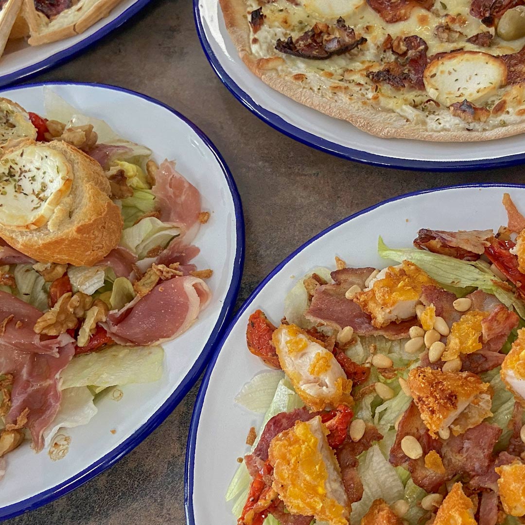 restaurant dishes Camping La Motte