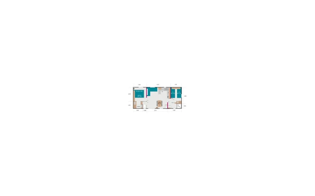 Mobil home Privilège 2 Ch. 4 Pers. 32m²