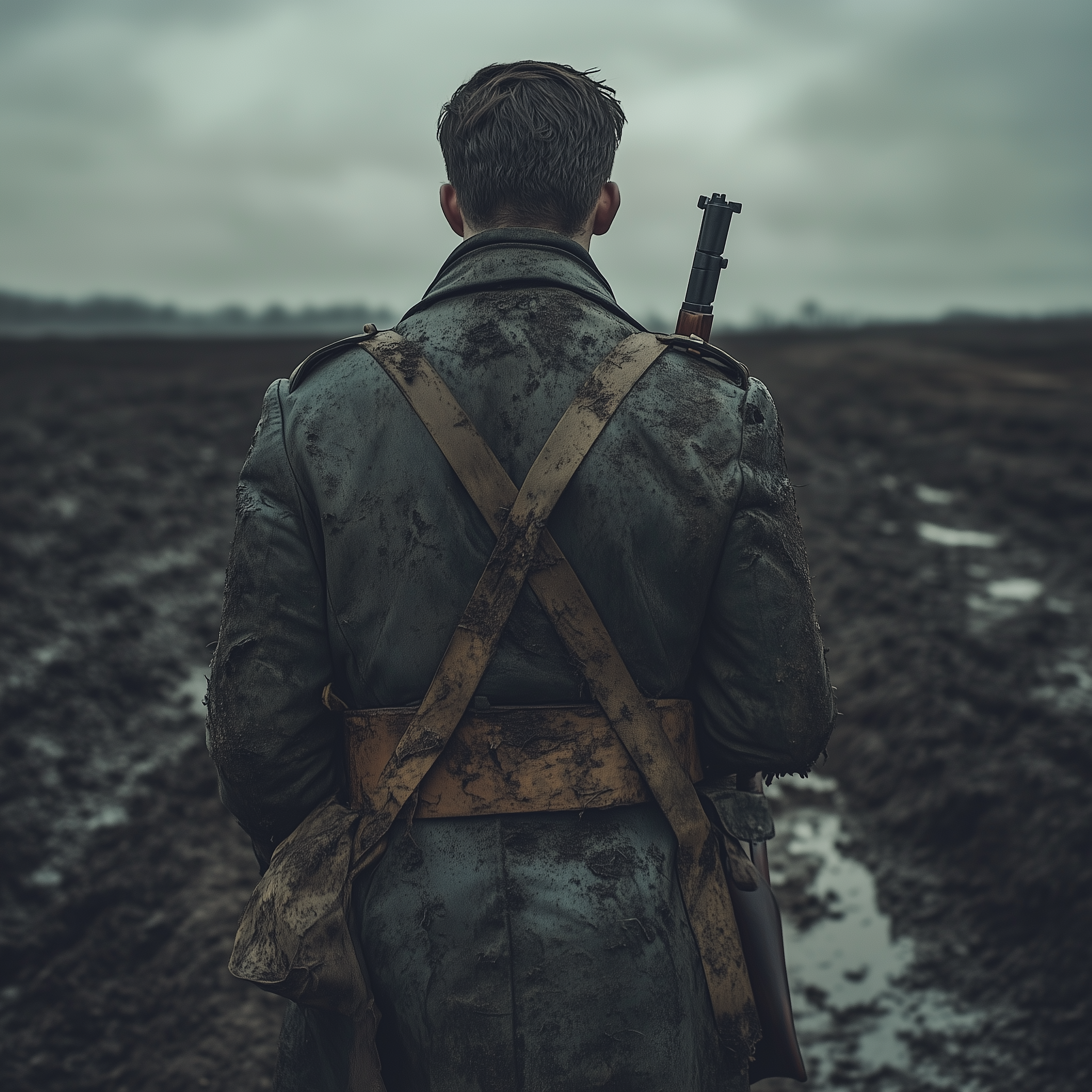 soldier on the battlefield at Verdun