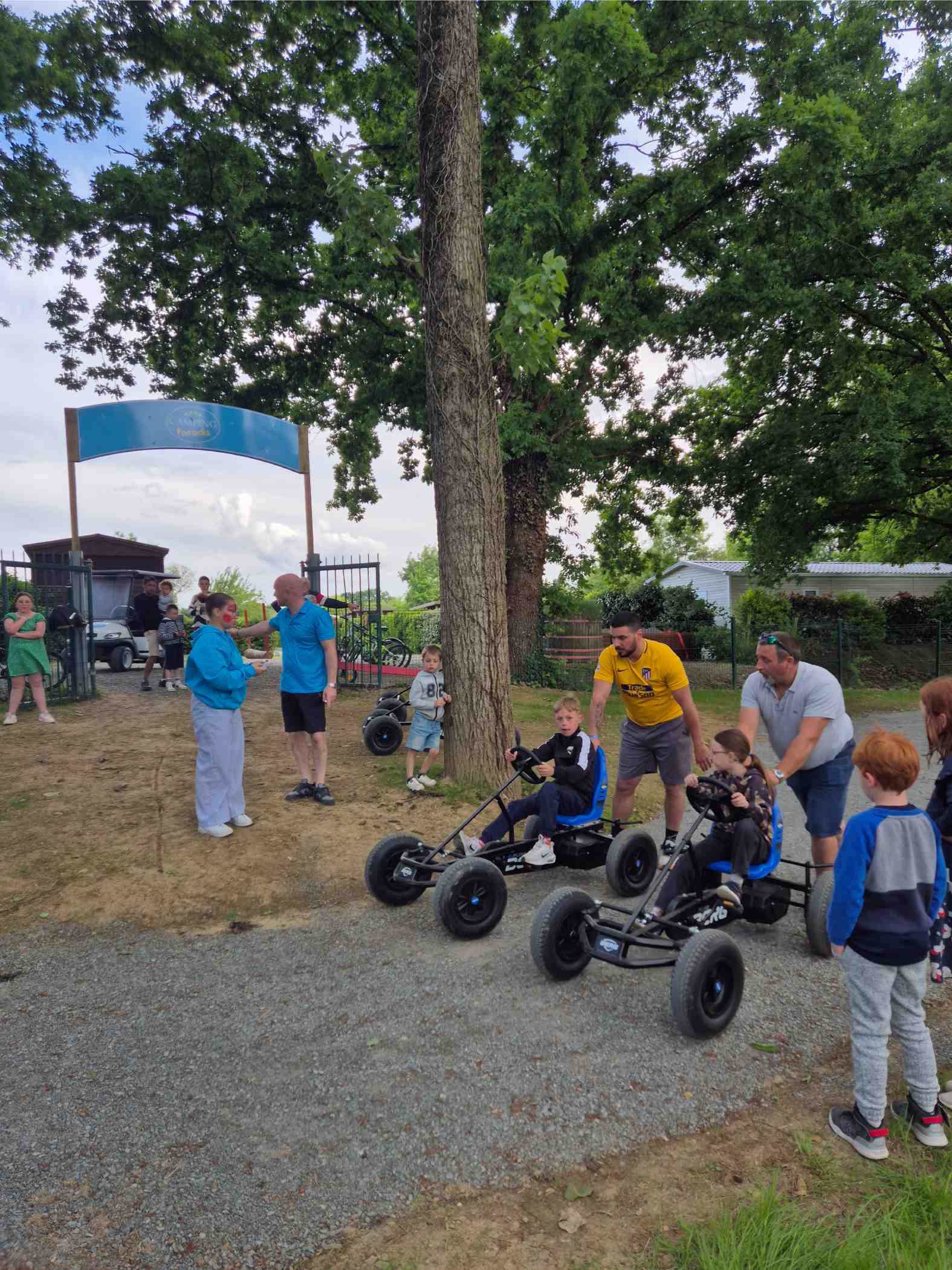 pedal kart race campsite puy du fou