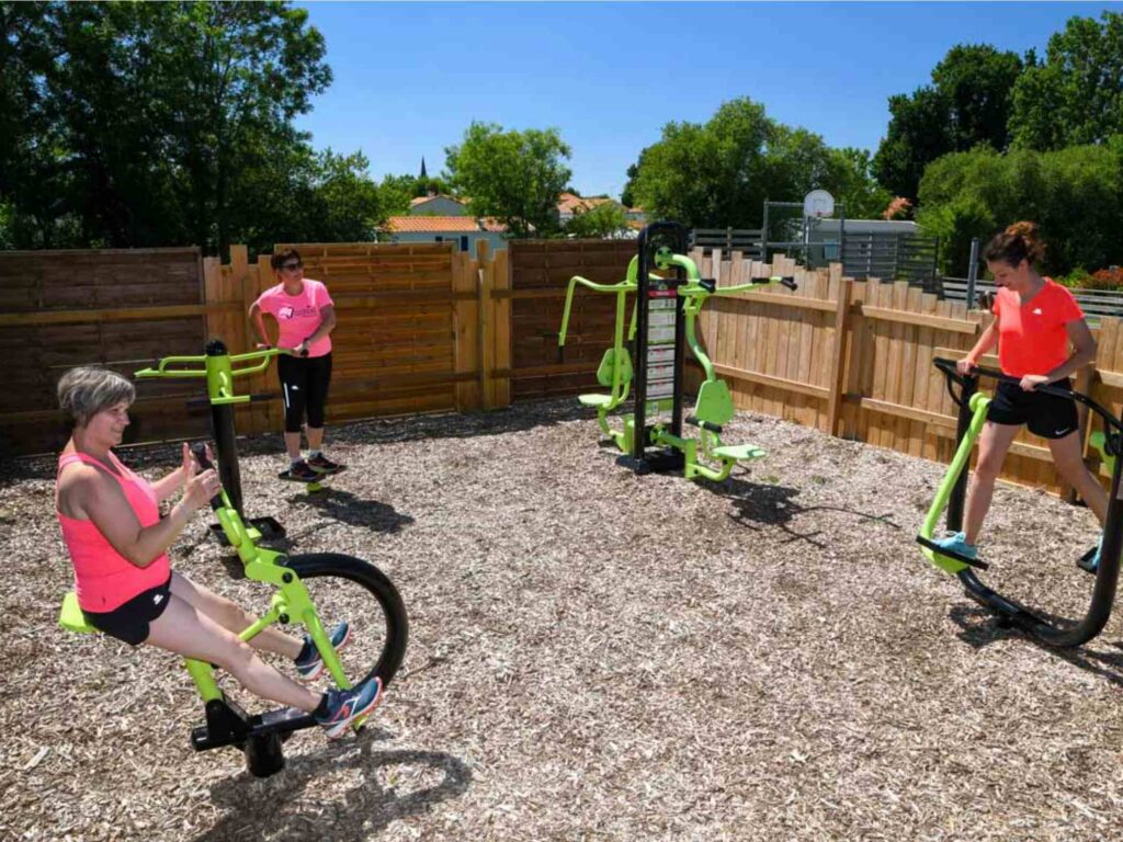 fitness area Vendée campsite